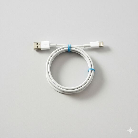 Other - White USB-A to Lightning 41 inch Wire Data Sync Charging Cable